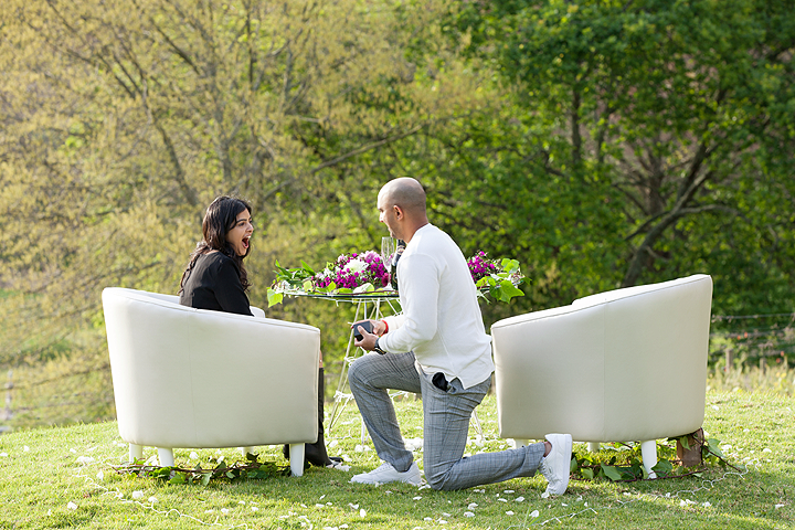 Surprise Proposal At Alluvia Winery